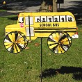 Old School Bus Wind Spinner